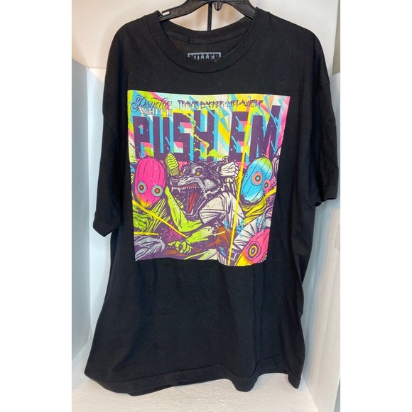 Psycho Black Size XL Album Travis Barker & Yelawolf Song Push Em Tee - Picture 1 of 11